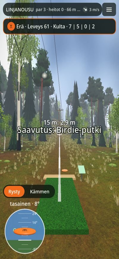 Iso teksti ruudun keskellä