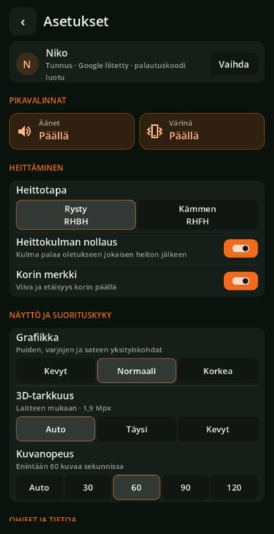 Ennen | Asetukset