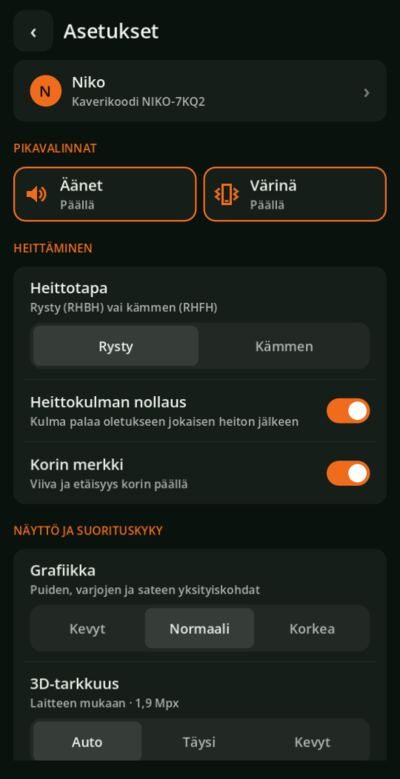 Jälkeen | Asetukset