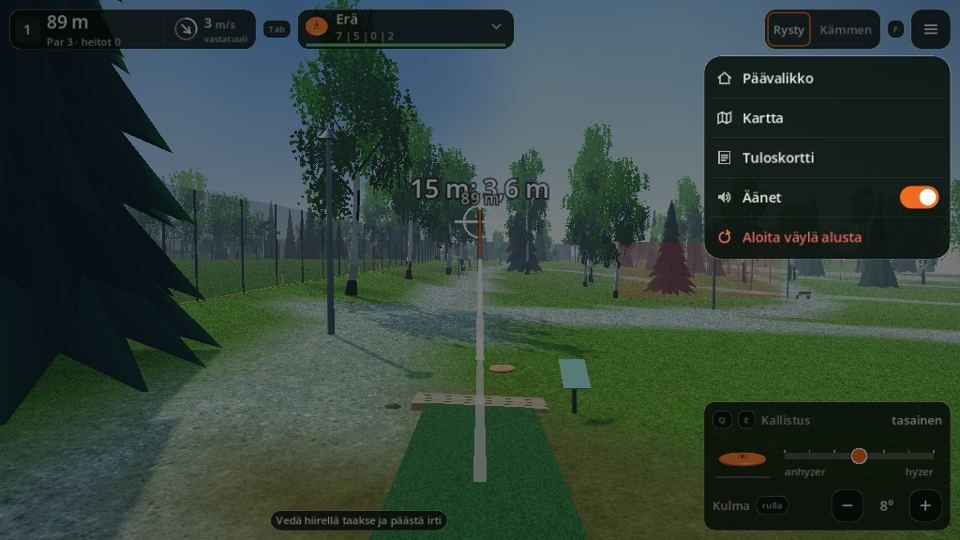 Menu on PC